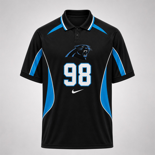 CAR Premium NFL Custom Number Sports Style Polo Shirt 2406