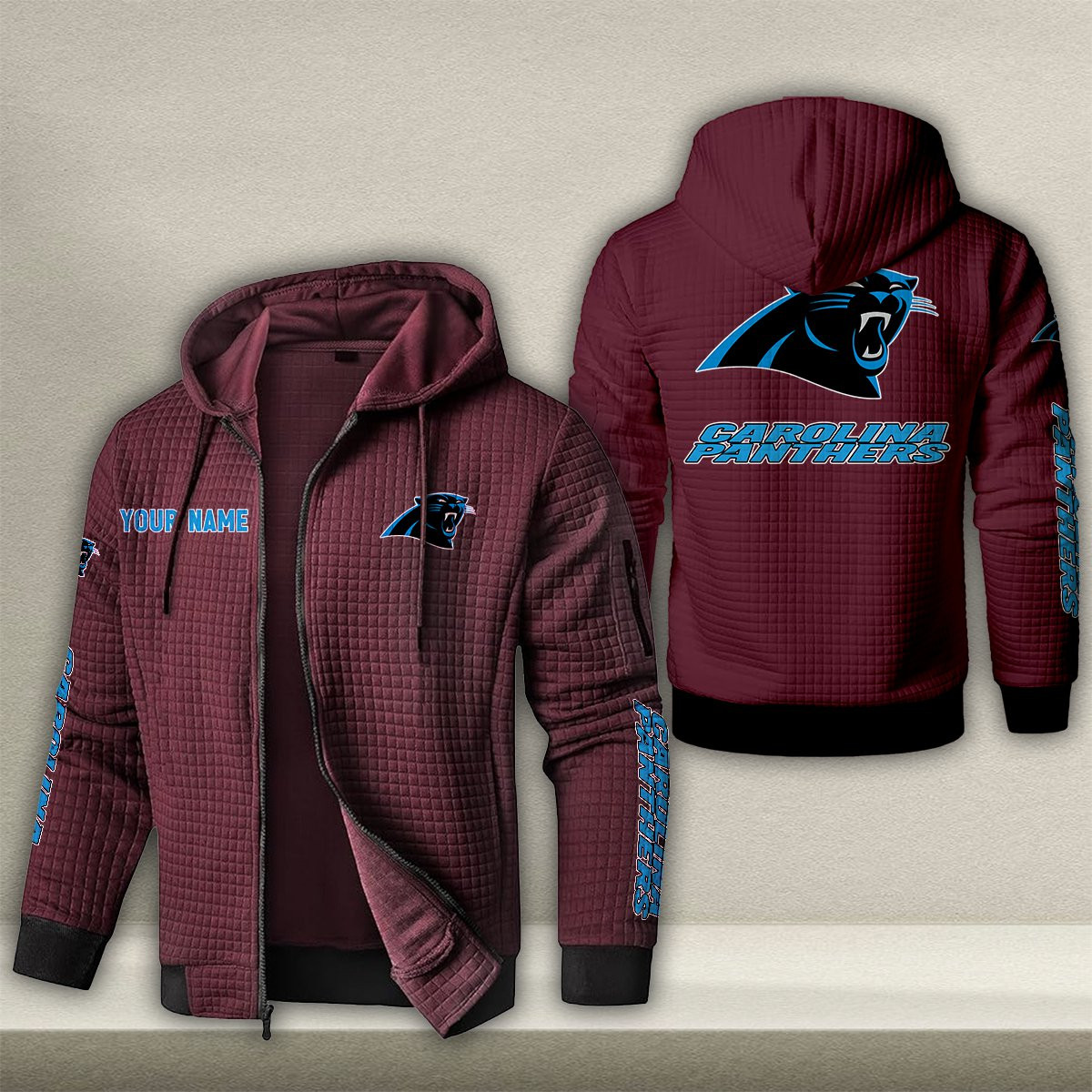 CAR x NFL Quilted Zip Hoodie DatND DVT