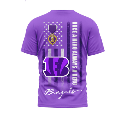 CB 2 Premium National Purple Hear Day 3D Shirt  300626