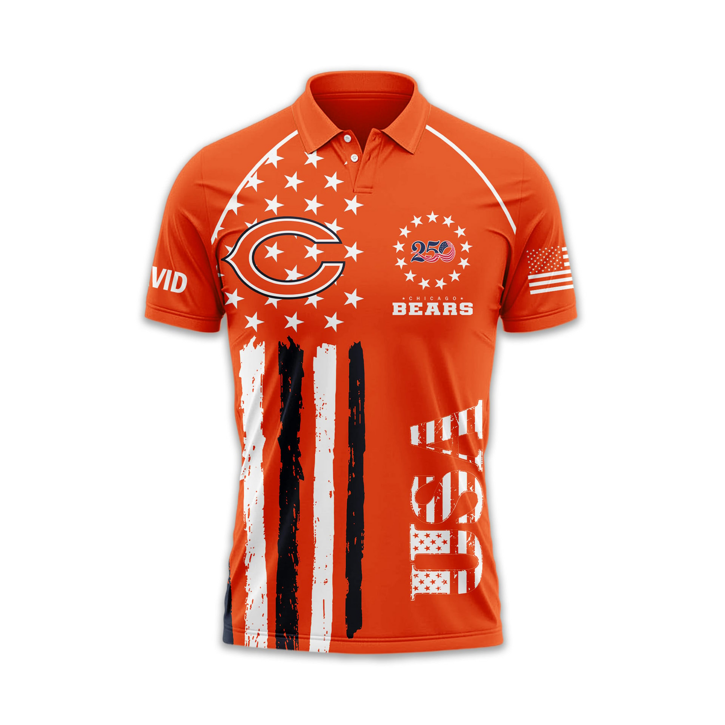 CHI Premium NFL American Semiquincentennial Polo Shirt 010726