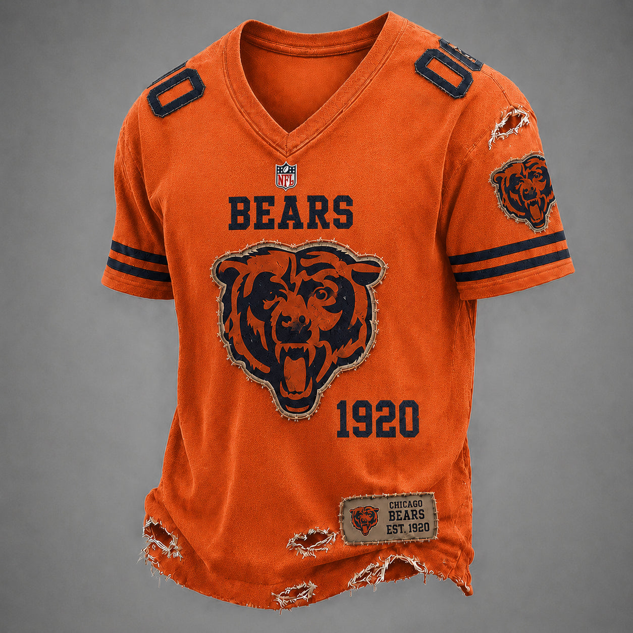 CHI x NFL Premium V-neck Shirt 230626