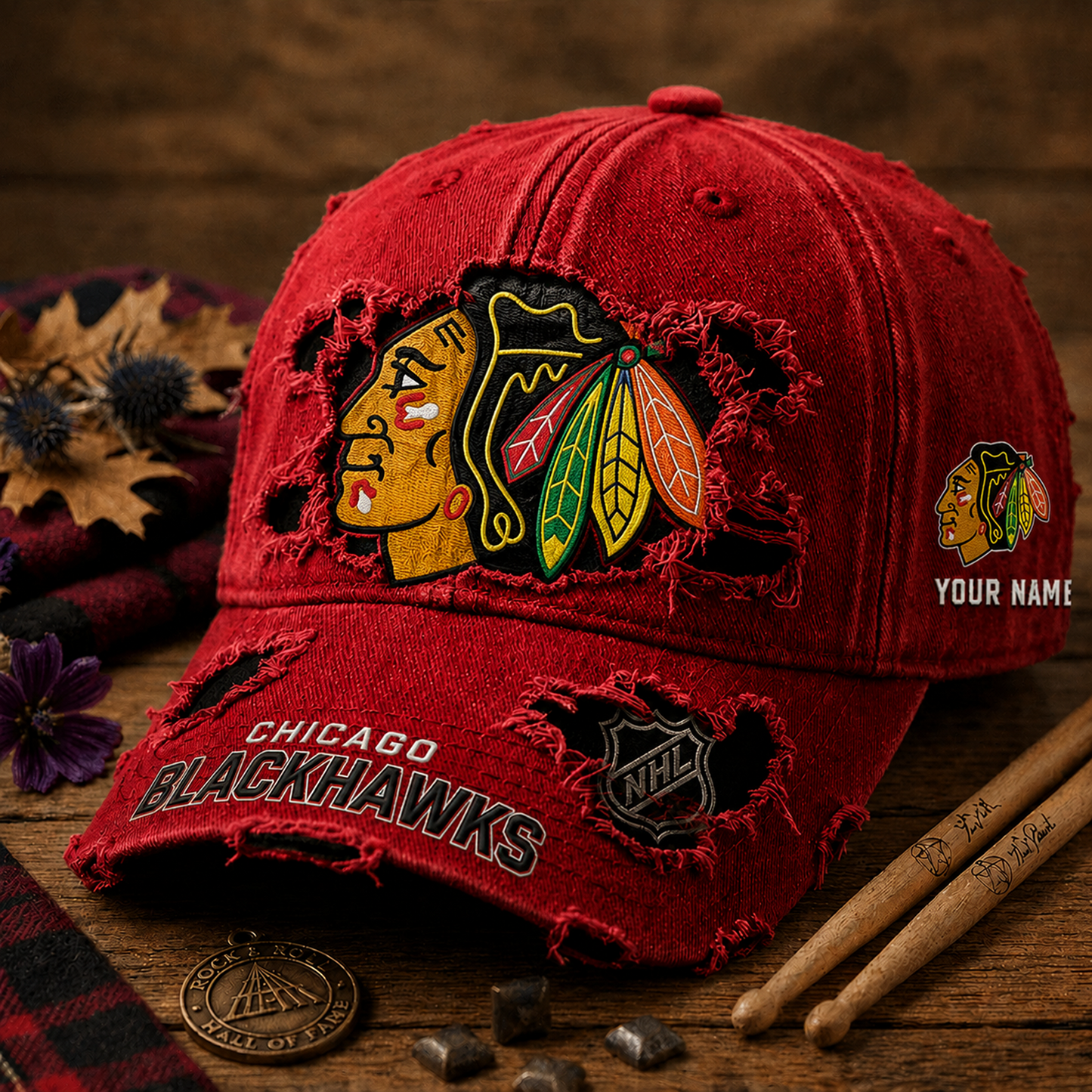 CHI x NHL Denim Washed Cap New Style DATND TANTD 290526
