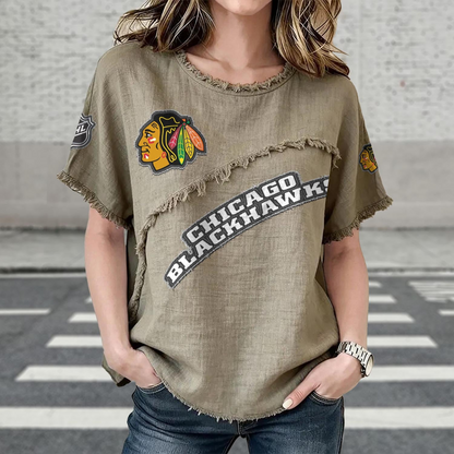 CHI x NHL Womenƒ??s Vintage O-Neck 2905 DatND DVT