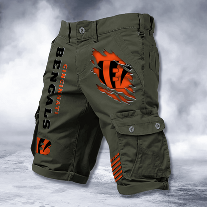 CIN x NFL Cotton Cargo Shorts DATND TANTD 2705