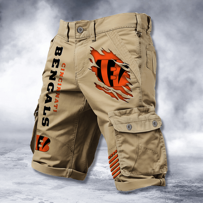 CIN x NFL Cotton Cargo Shorts DATND TANTD 2705