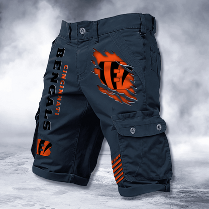 CIN x NFL Cotton Cargo Shorts DATND TANTD 2705