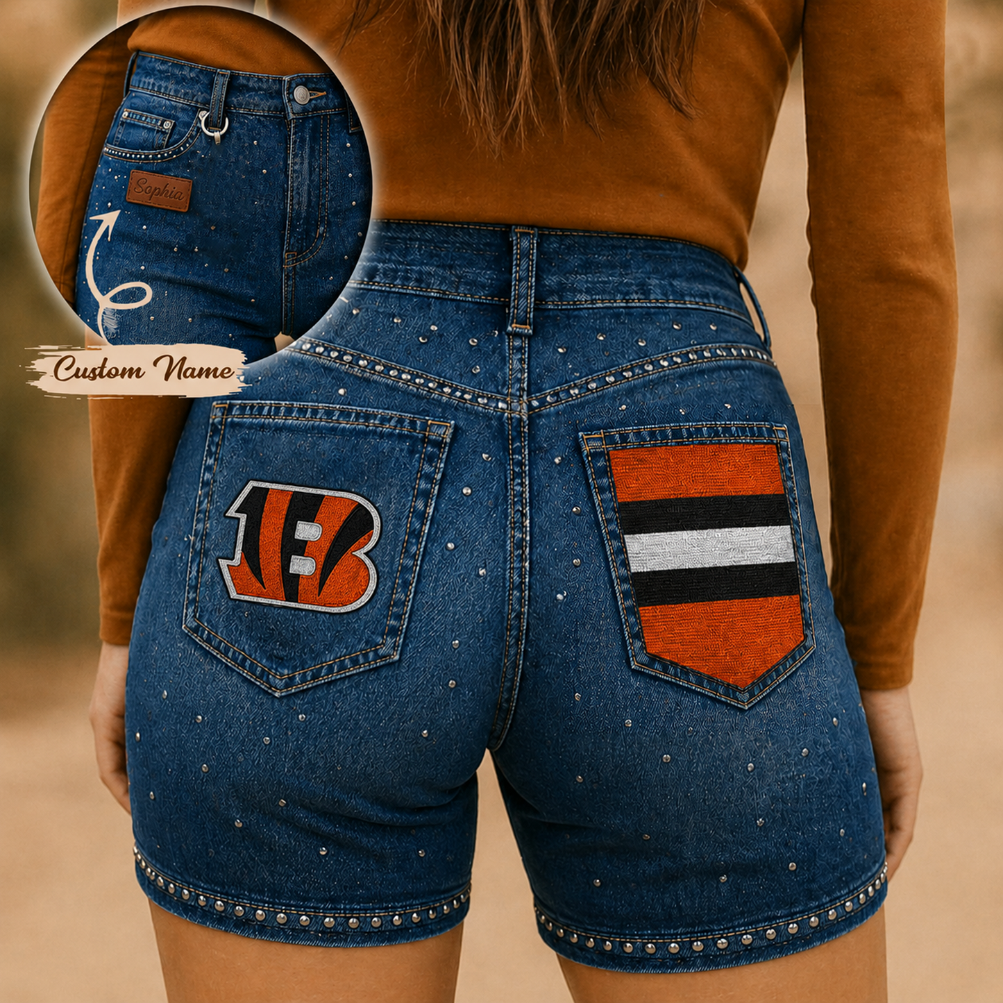 CIN x NFL Premium High Waisted Biker Shorts 0905 DatND DVT