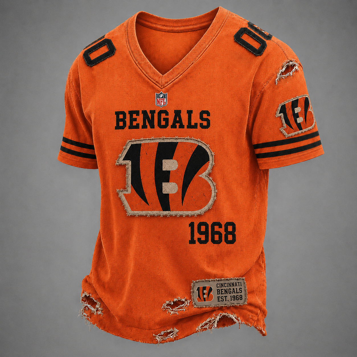 CIN x NFL Premium V-neck Shirt 230626
