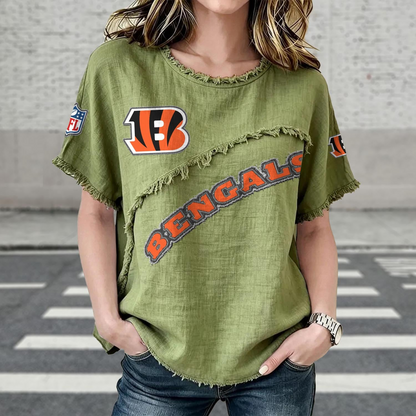 CIN x NFL Womenƒ??s Vintage O-Neck 2905 DatND DVT