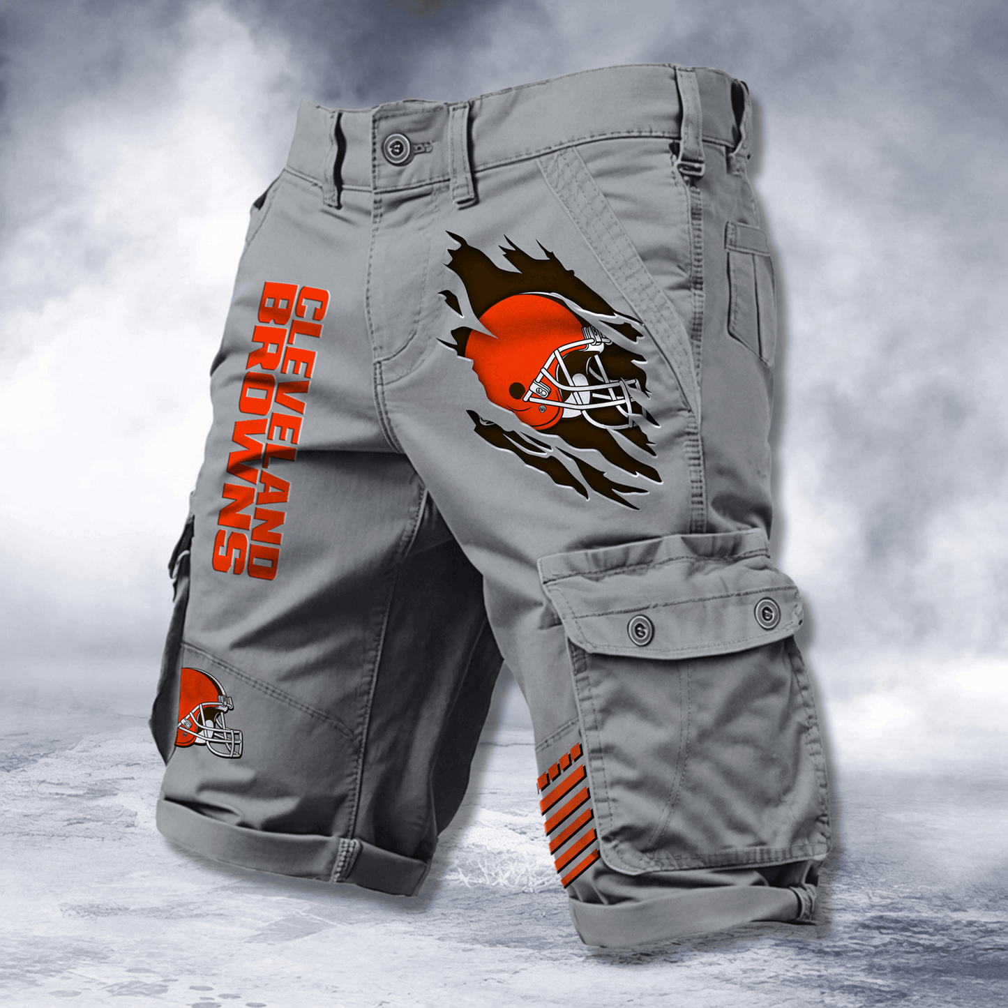 CLE x NFL Cotton Cargo Shorts DATND TANTD 2705