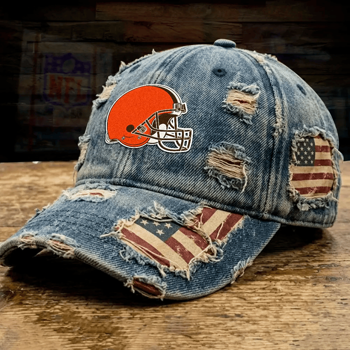 CLE x NFL Denim Washed Cap V2 2805 DatND DVT