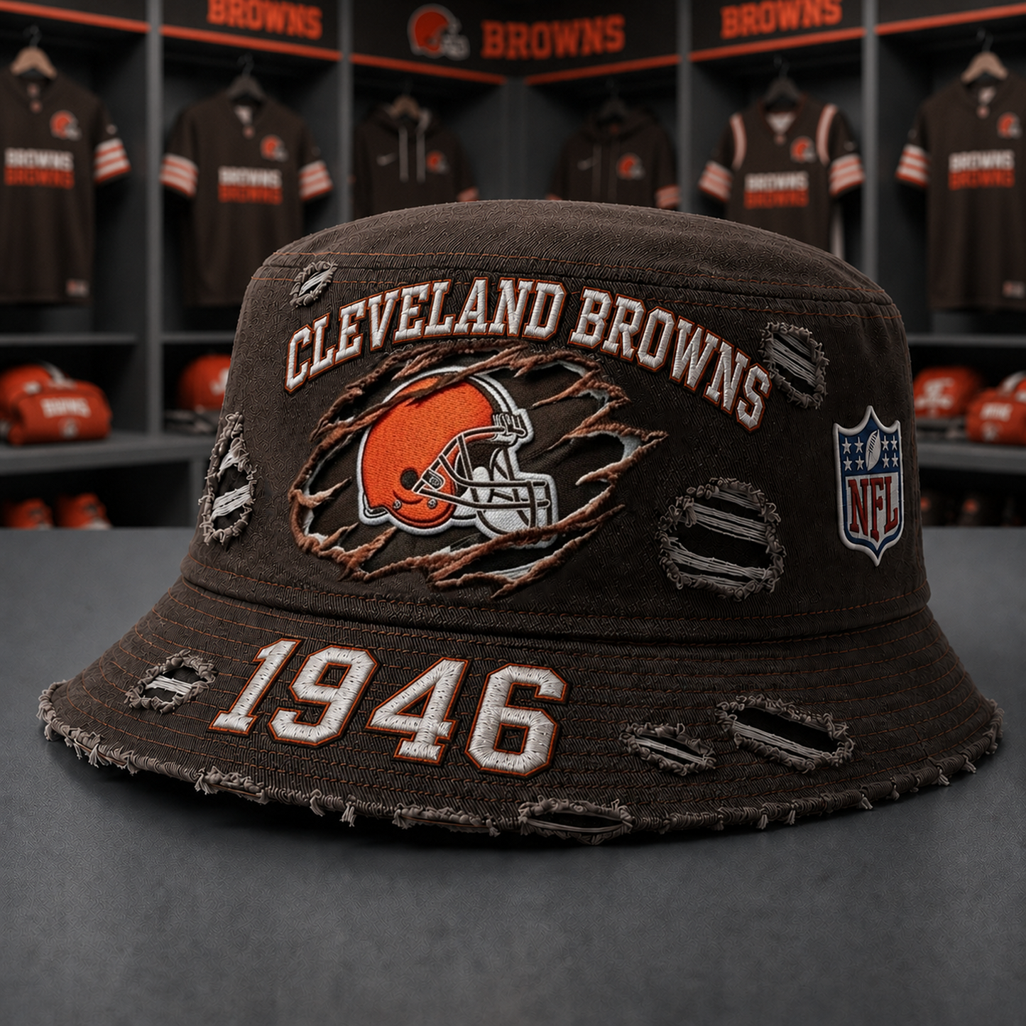 CLE x NFL Premium Buket Hat 2906