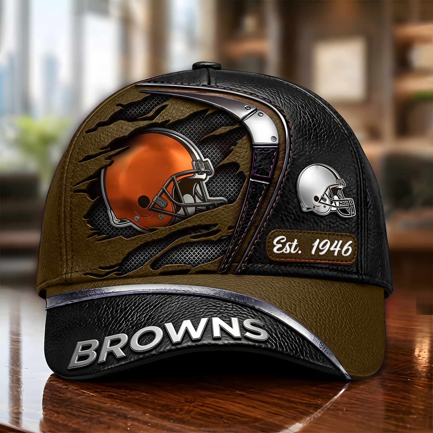 CLE x NFL V10 Luxury Classic Cap 190626