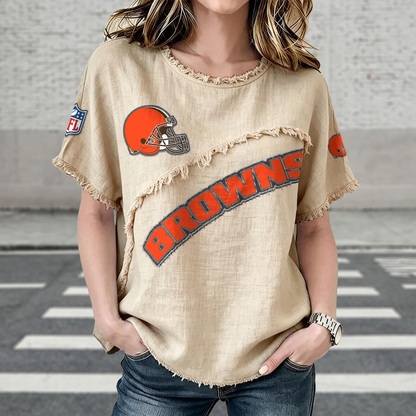 CLE x NFL Womenƒ??s Vintage O-Neck 2905 DatND DVT
