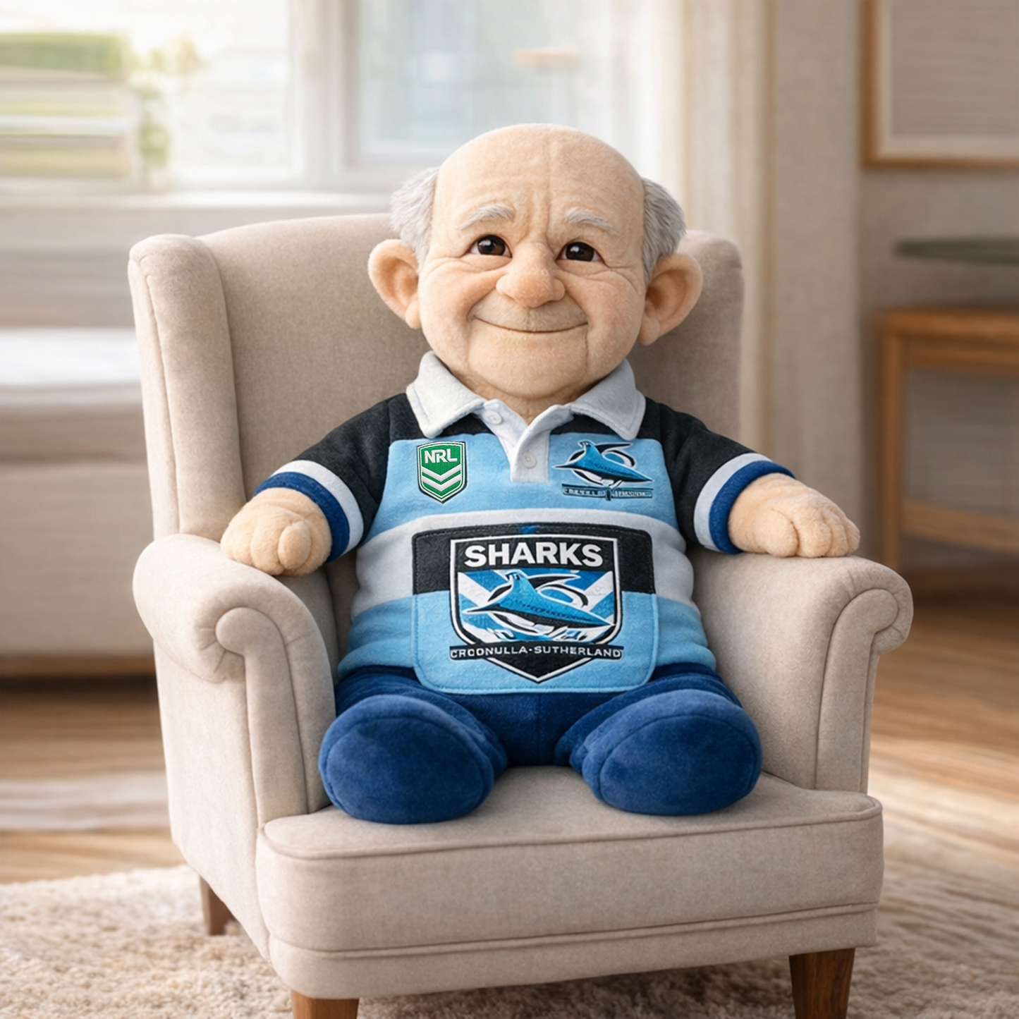 CRO x NRL Grandpa Plush Mascot DatND DVT
