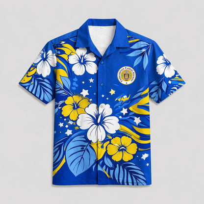 Cura??ao World Cup 2026 Floral Hawaiian Shirt PVT02 DATND LBN 90526