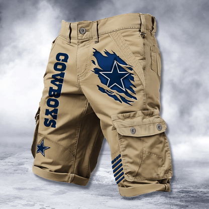 DAL x NFL Cotton Cargo Shorts DATND TANTD 2705