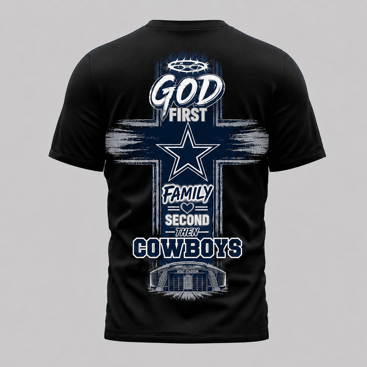 DAL x NFL Faith Family Team Pride 3D T-Shirt 0207