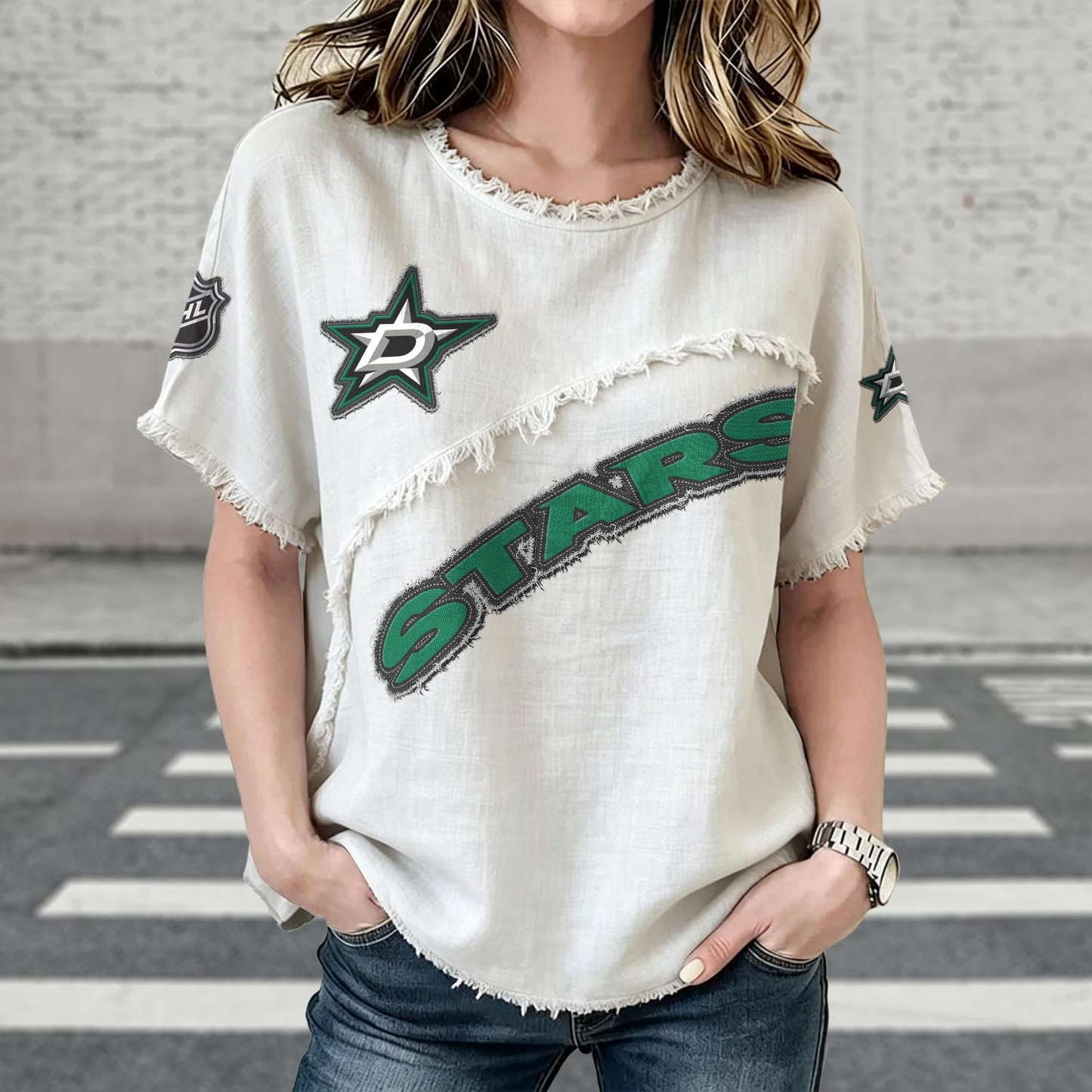 DAL x NHL Womenƒ??s Vintage O-Neck 2905 DatND DVT