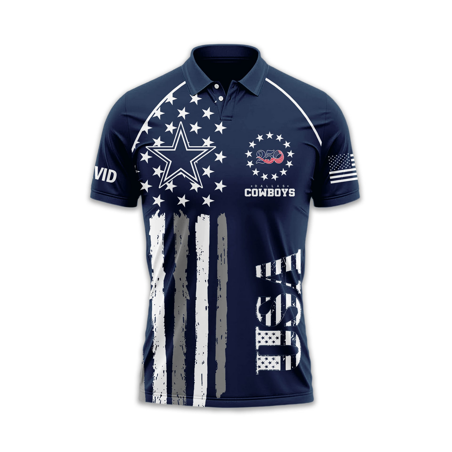 DC Premium NFL American Semiquincentennial Polo Shirt 010726
