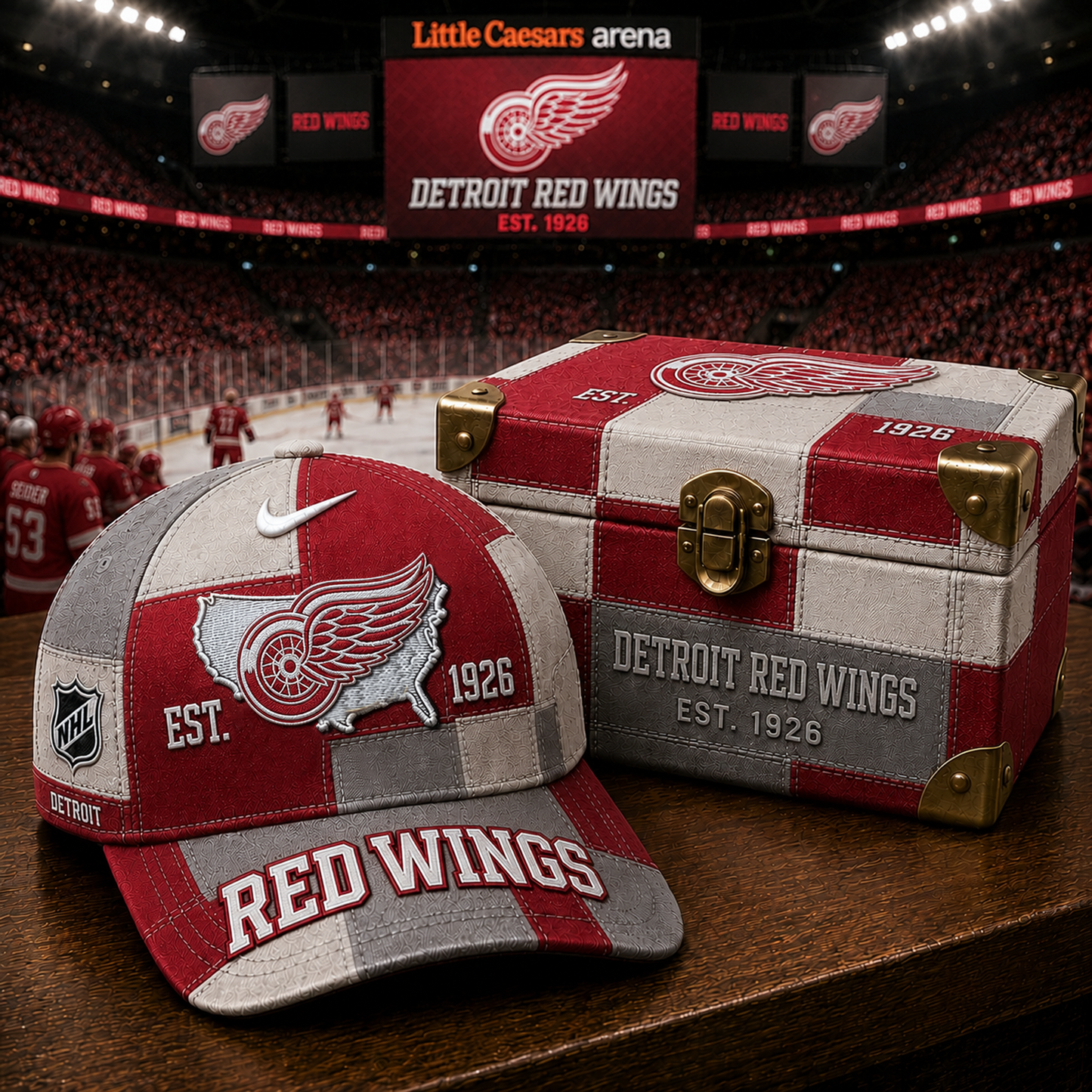 DET x NHL Premium Heritage Game Day Classic Cap 1805 DatND DVT