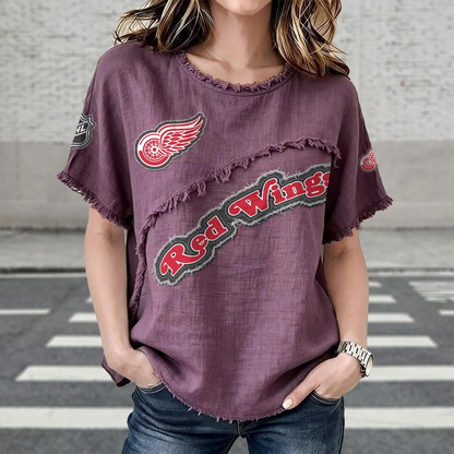 DET x NHL Womenƒ??s Vintage O-Neck 2905 DatND DVT