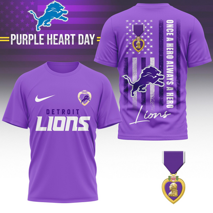 DL Premium National Purple Hear Day 3D Shirt  300626