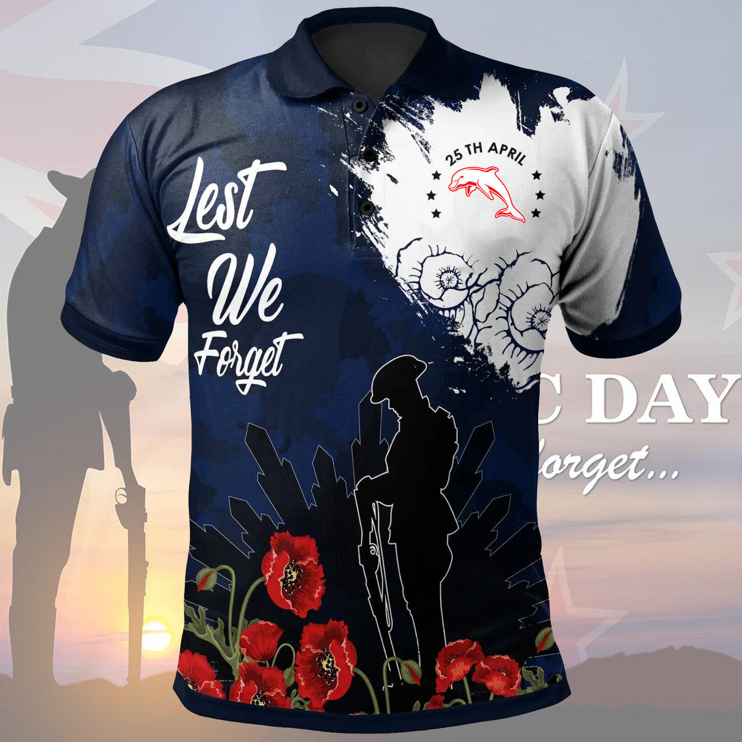 DOL x Anzac Day Polo Shirt DATND TANTD