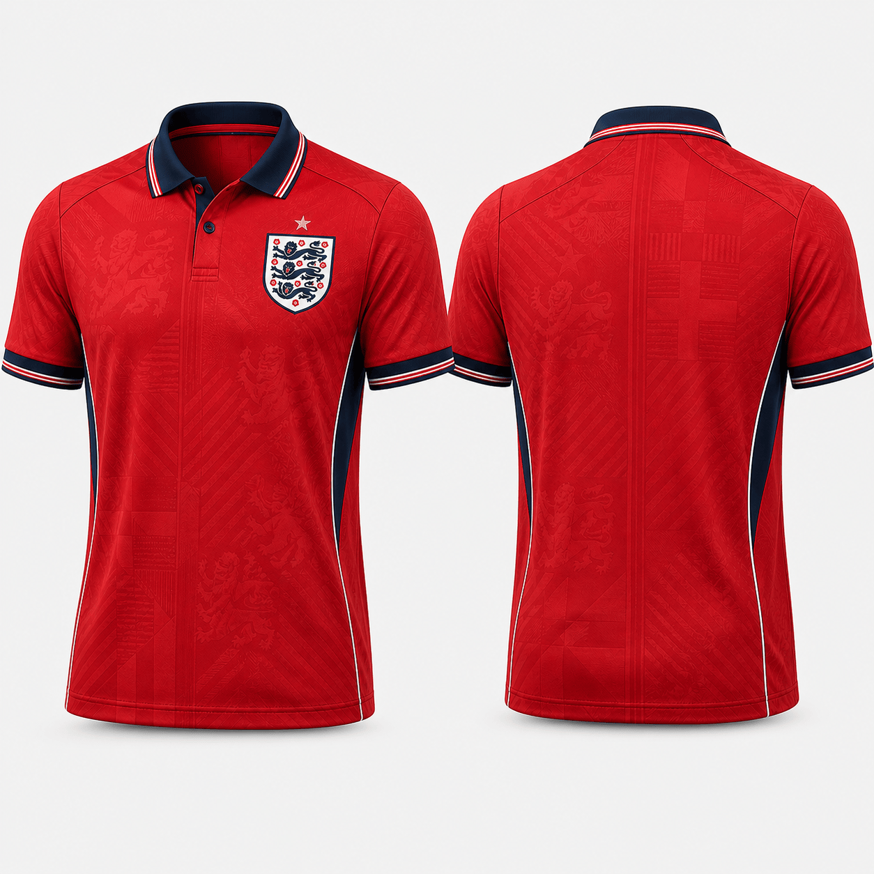 England Premium WC26 Polo Shirt 0805 V2 DatND DVT