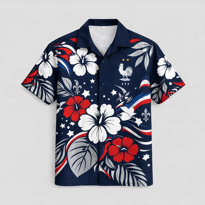 France World Cup 2026 Floral Hawaiian Shirt PVT02 DATND LBN 90526