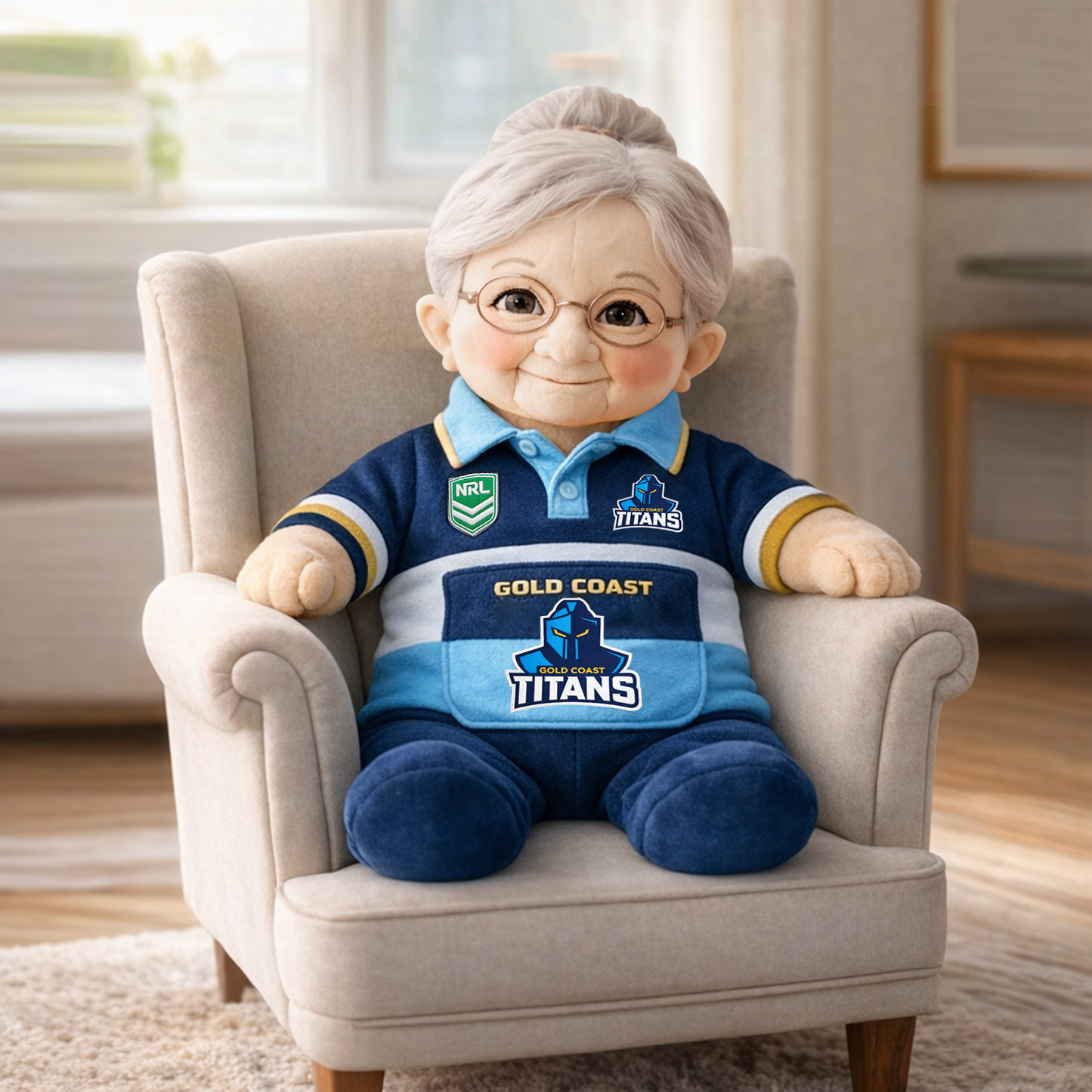 GLD x NRL Grandma Plush Mascot 2003 DatND DVT