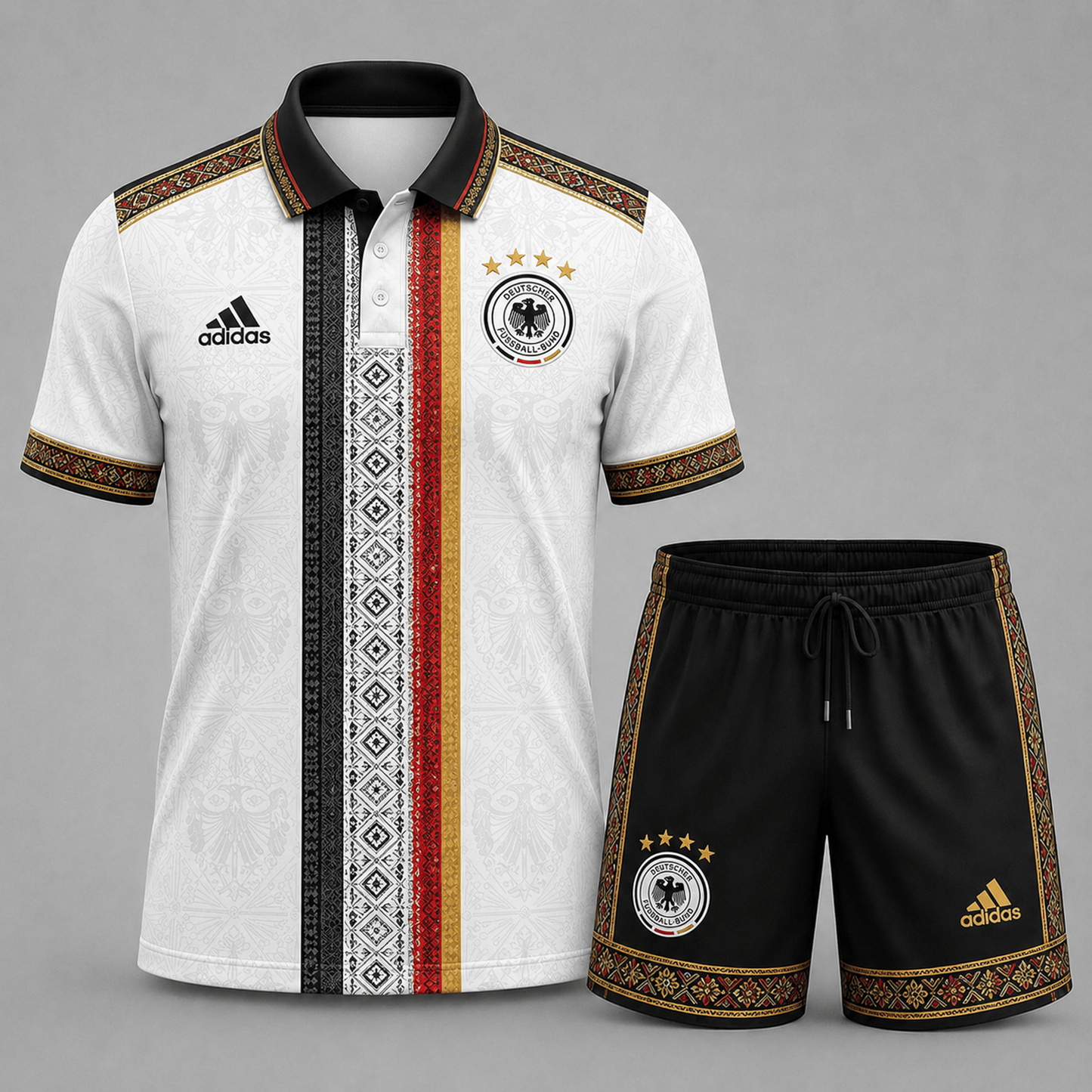 Germany Premium WC26 Culture Polo & Shorts Set 0406 DatND DVT