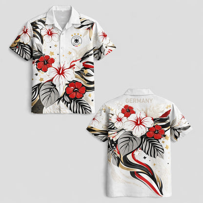 Germany World Cup 2026 Floral Hawaiian Shirt PVT02 DATND LBN 90526
