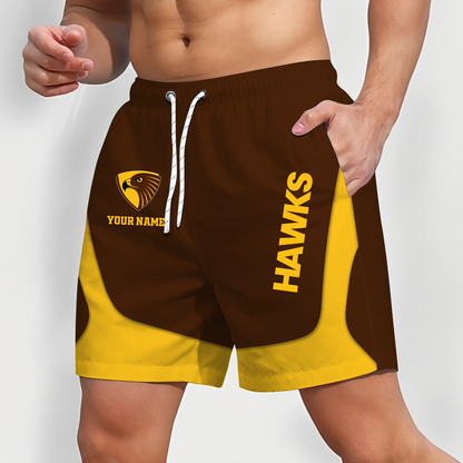 HAW x AFL Team Special Short Pants For Men Custom Name Gifts DATND TANTD 070426