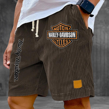 HD Motor Men's Retro Corduroy Shorts 2105 DatND DVT