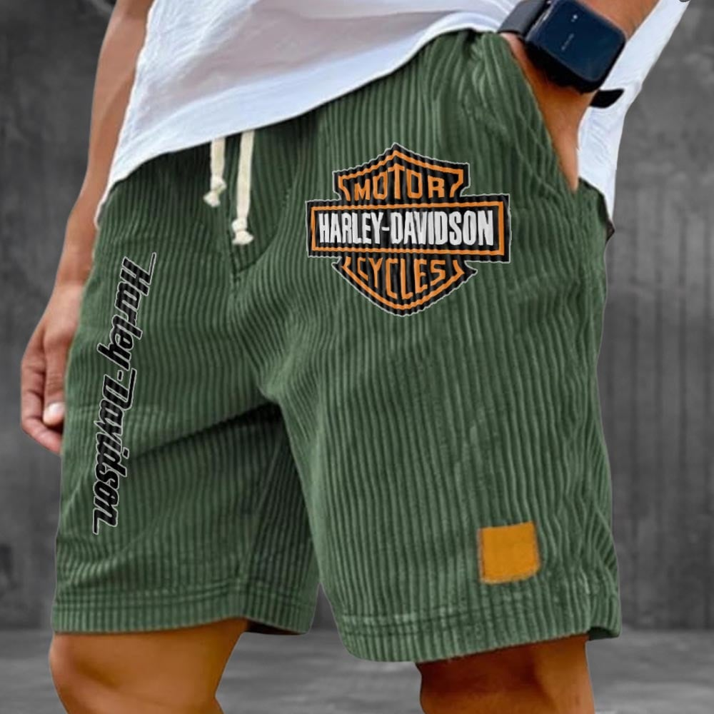 HD Motor Men's Retro Corduroy Shorts 2105 DatND DVT
