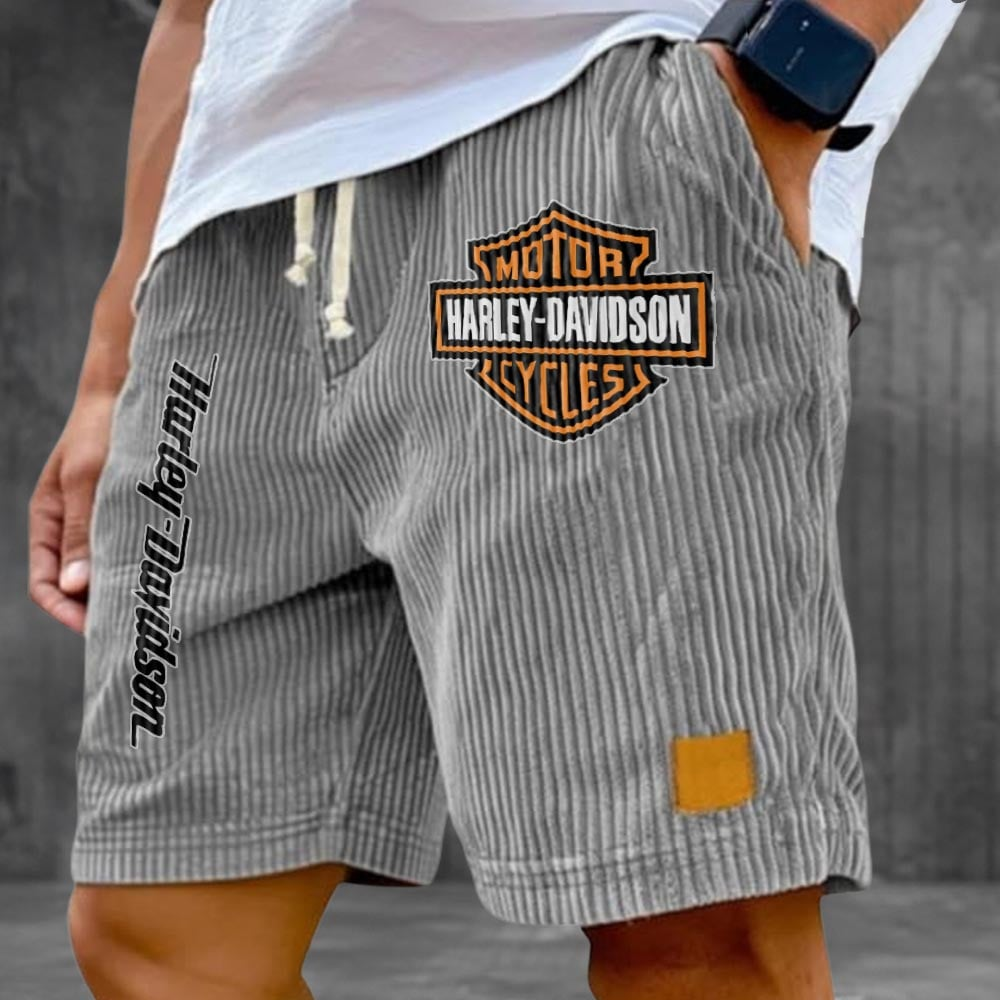 HD Motor Men's Retro Corduroy Shorts 2105 DatND DVT