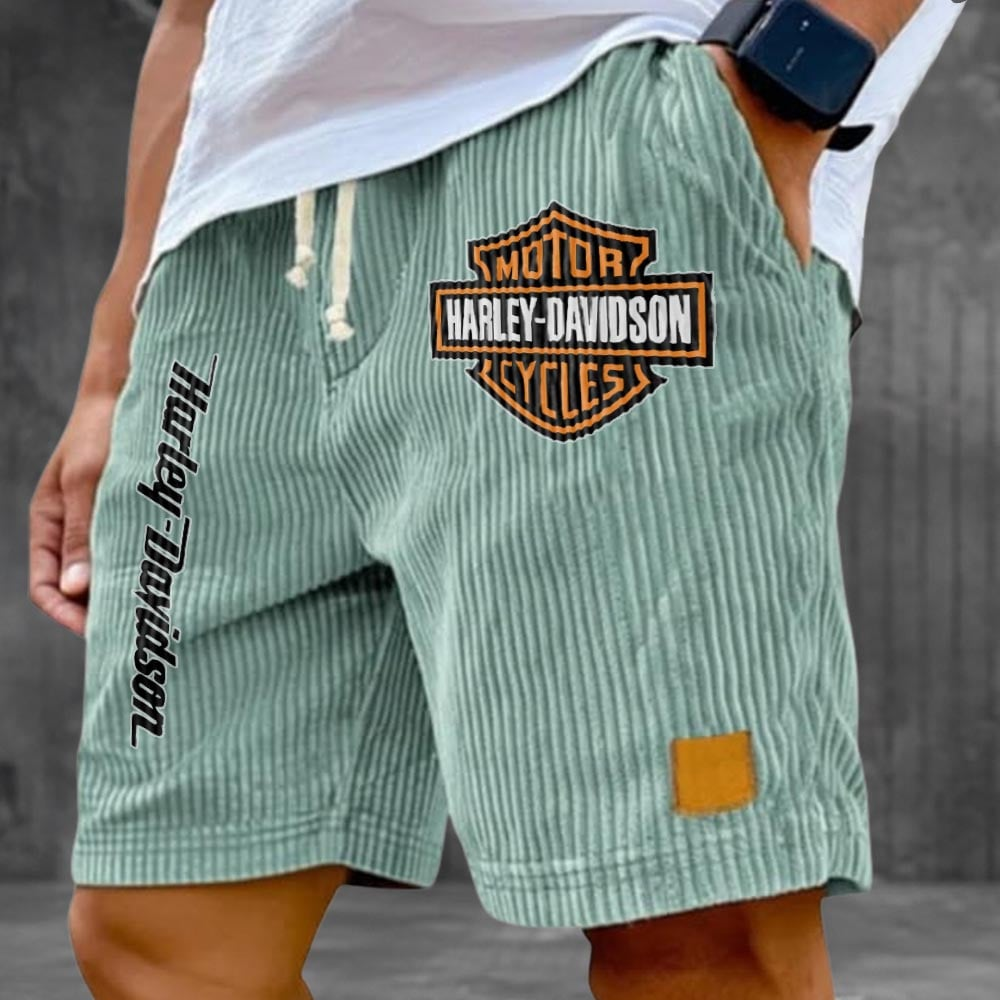 HD Motor Men's Retro Corduroy Shorts 2105 DatND DVT