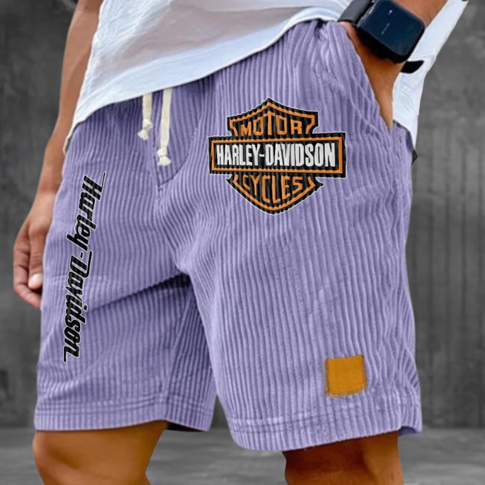 HD Motor Men's Retro Corduroy Shorts 2105 DatND DVT