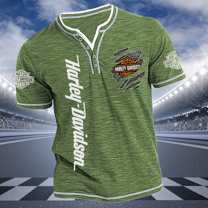 HD Short Sleeve Henley Shirt DATND TANTD 290526