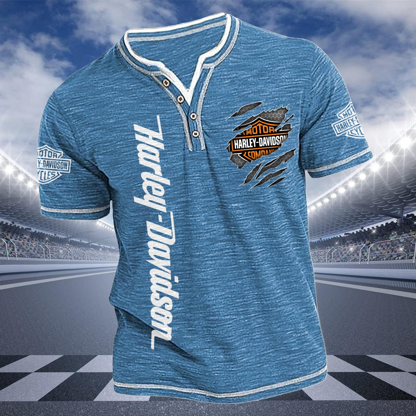 HD Short Sleeve Henley Shirt DATND TANTD 290526