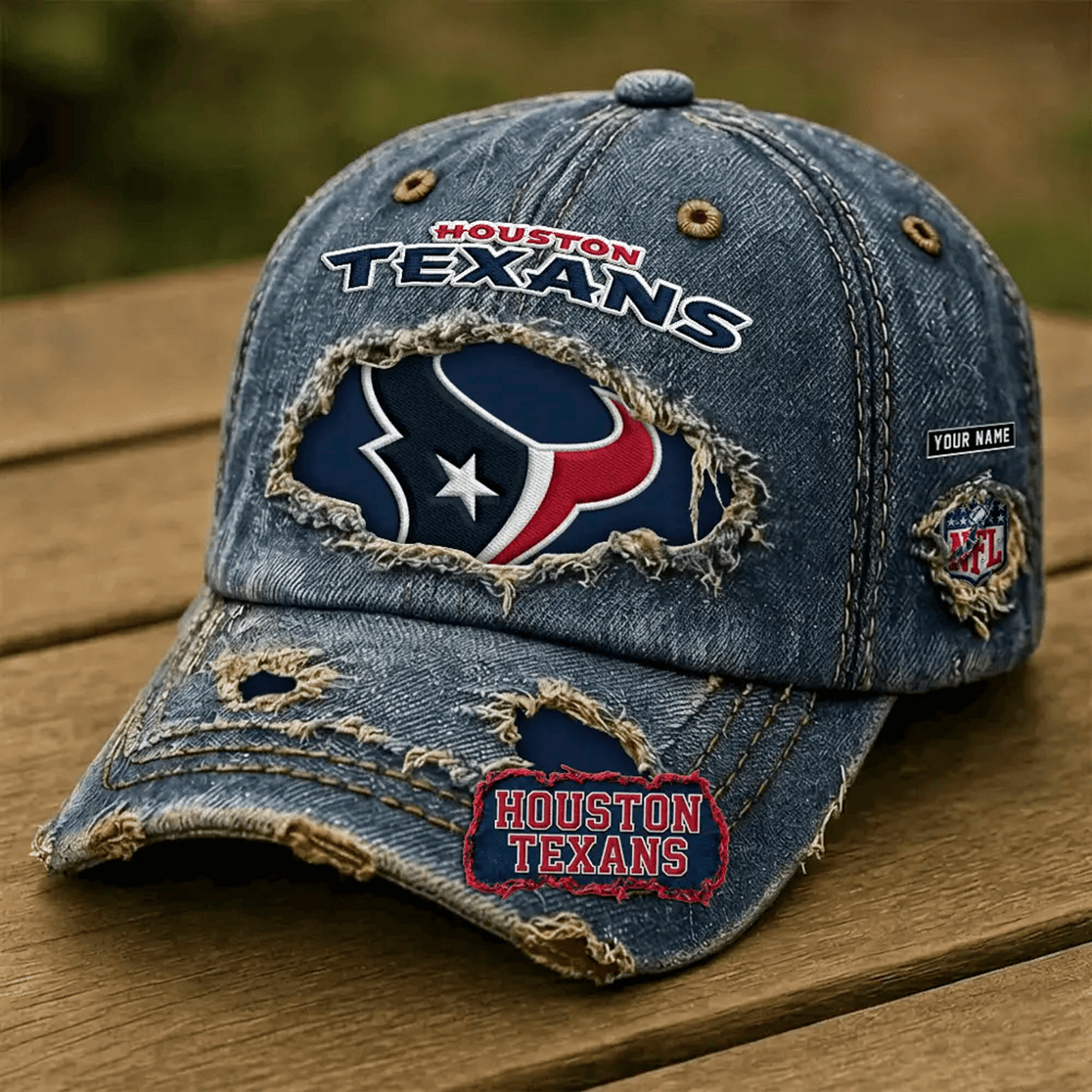 HOU x NFL Denim Washed Cap 2805 DatND DVT