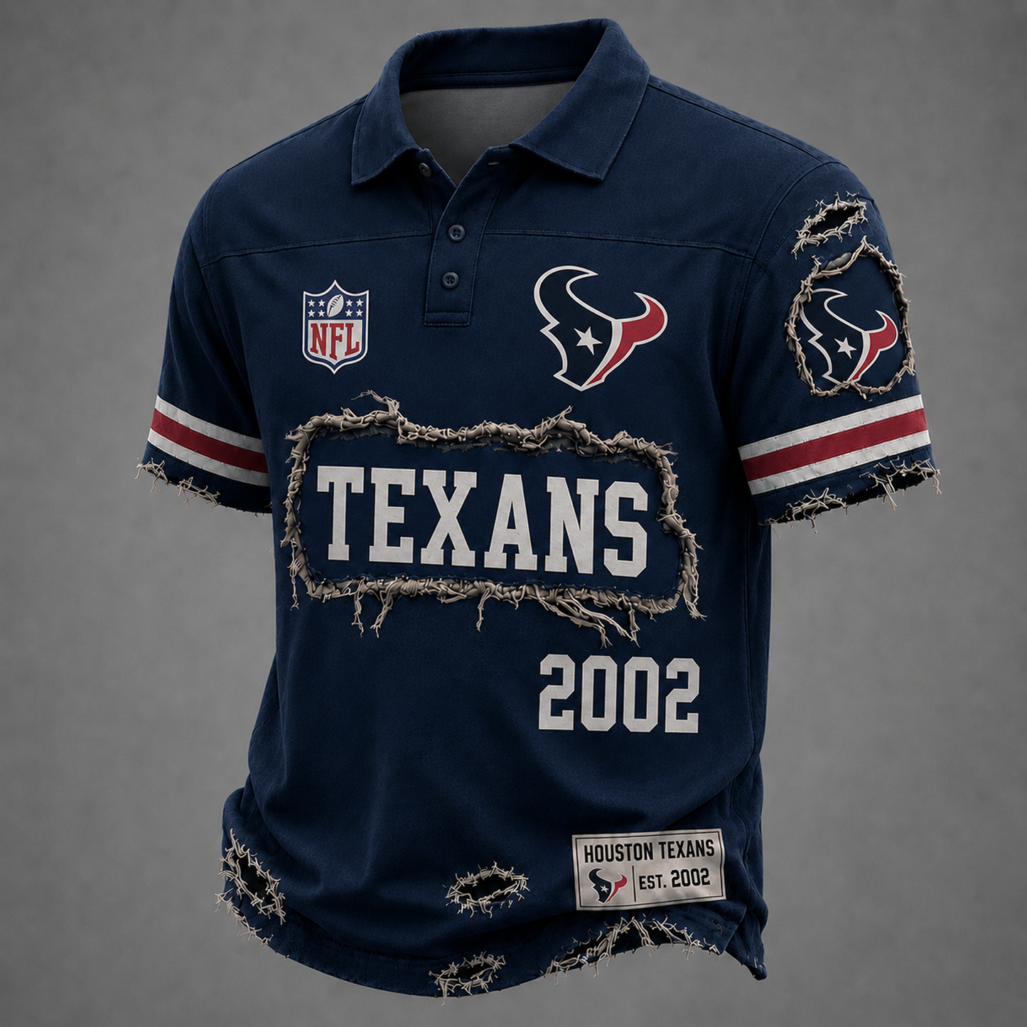 HOU x NFL Luxury Classic Polo shirt 0506 DatND DVT