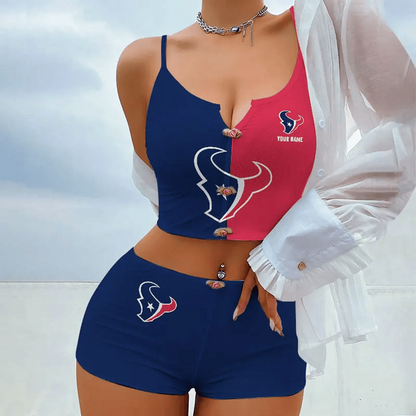 HOU x NFL Summer Full Set Woman Lingerie DATND TANTD