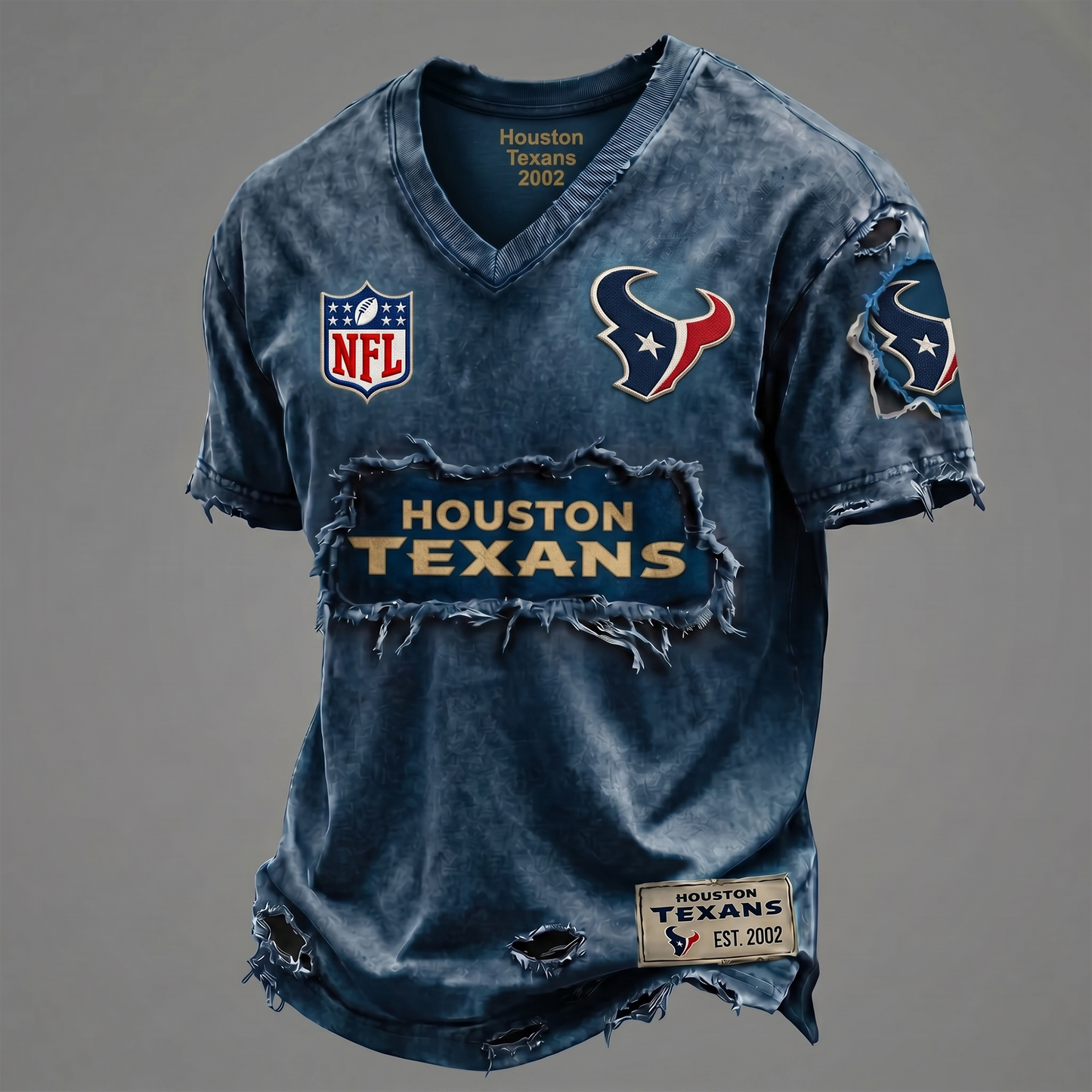 HT NFL Premium V-Neck T-shirt Gift For Fans 0306 NAK DATND TTT
