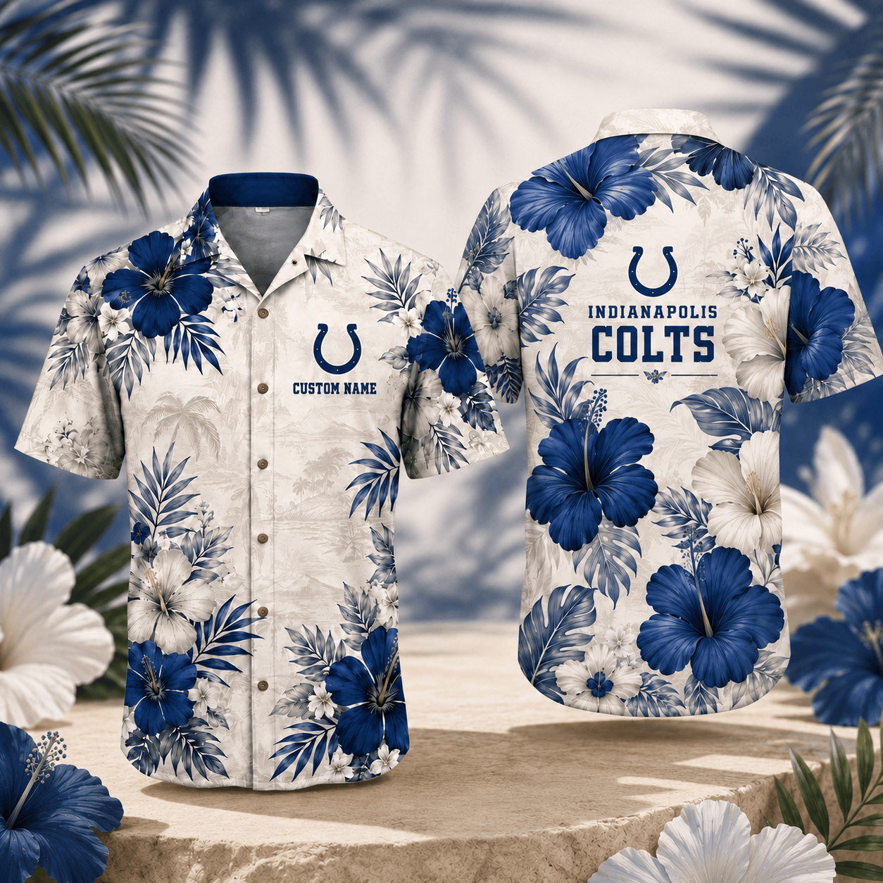 IC x NFL Tropical Floral Hawaiian Shirt 160626