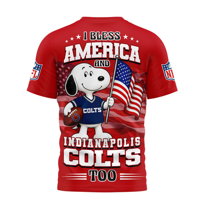 IND Premium NFL Snoopy America 250 3D Shirt 1706