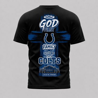 IND x NFL Faith Family Team Pride 3D T-Shirt 0207