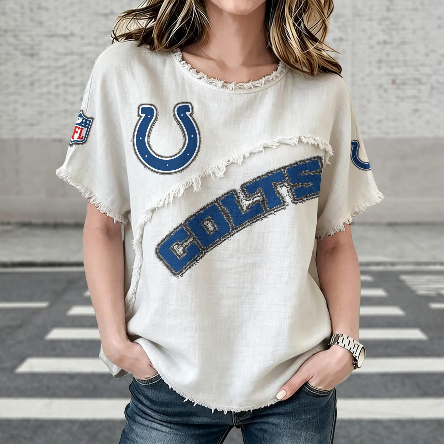 IND x NFL Womenƒ??s Vintage O-Neck 2905 DatND DVT