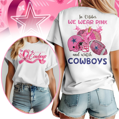 In October We Wear Pink And Watch DC Shirt  300626